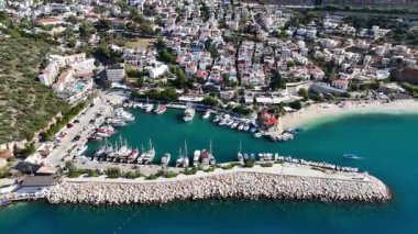 Stunning Aerial View of Kalkan Harbor and White Sand Beaches