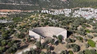 Scenic Aerial View of Kas Harbor and Surrounding Hills