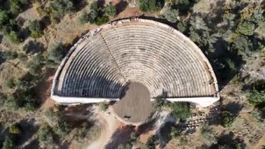 Scenic Aerial View of Kas Harbor and Surrounding Hills