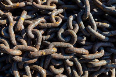 Paslı Ağır Zincir Kapalı Doku Arkaplanı