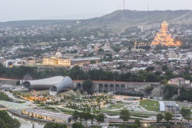Tbilisi güzel panoramik manzaralı