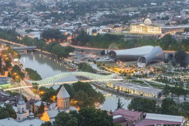 Tbilisi güzel panoramik manzaralı