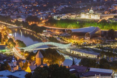 Tbilisi güzel panoramik manzaralı