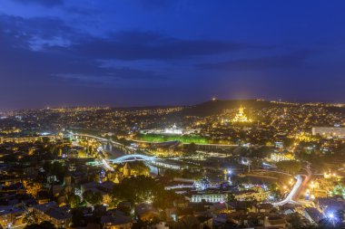 Tbilisi güzel panoramik manzaralı