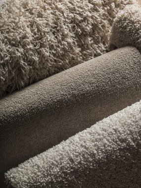 Halı doku - beyaz halı.