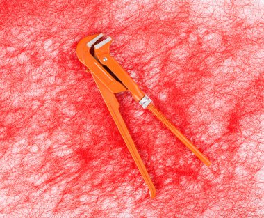 Ayarlanabilir turuncu metal anahtarı