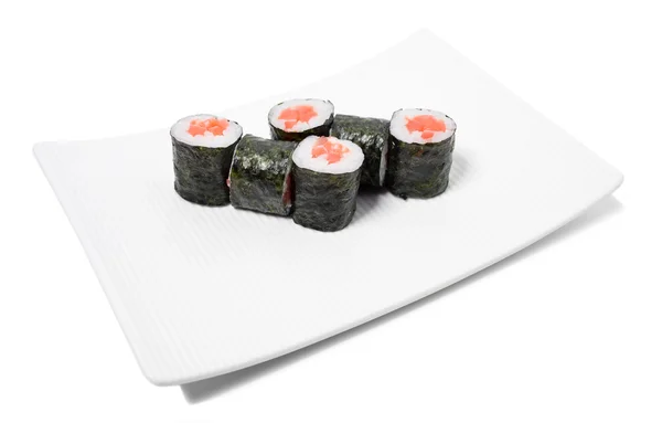 Rotoli di sushi giapponesi tradizionali — Foto Stock