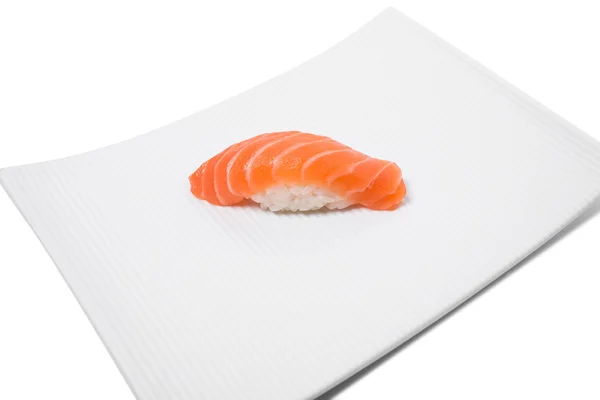 Tradicional japonês salmão nigiri sushi — Fotografia de Stock
