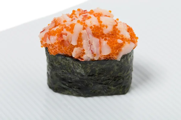 Sushi Gunkan con cangrejo de nieve — Foto de Stock