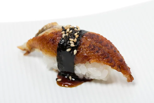 Tradiční unagi úhoř nigiri sushi — Stock fotografie