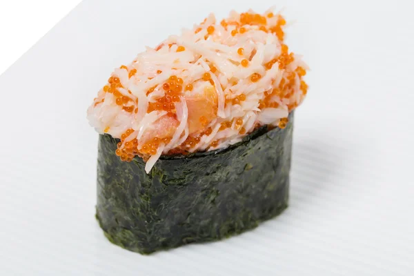 Sushi Gunkan con cangrejo de nieve — Foto de Stock