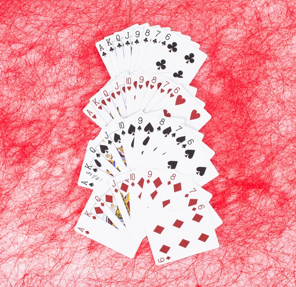 Novas cartas de baralho desembaladas — Fotografia de Stock