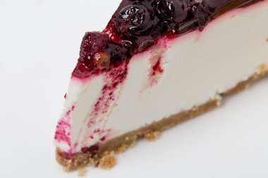 Lezzetli blackberry cheesecake.