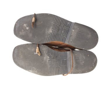 eski kahverengi Ayakkabı.