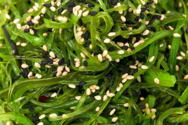 Lezzetli Japon yosun salata.