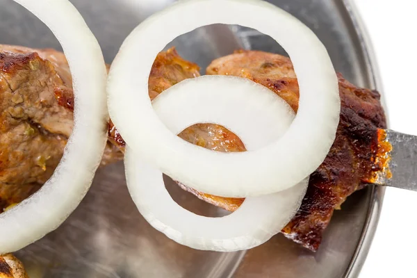 Traditional beef on skewer. — Stock Photo, Image