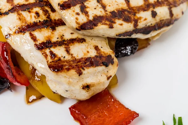 Grilled chicken breast with paprika. — Stock Photo, Image