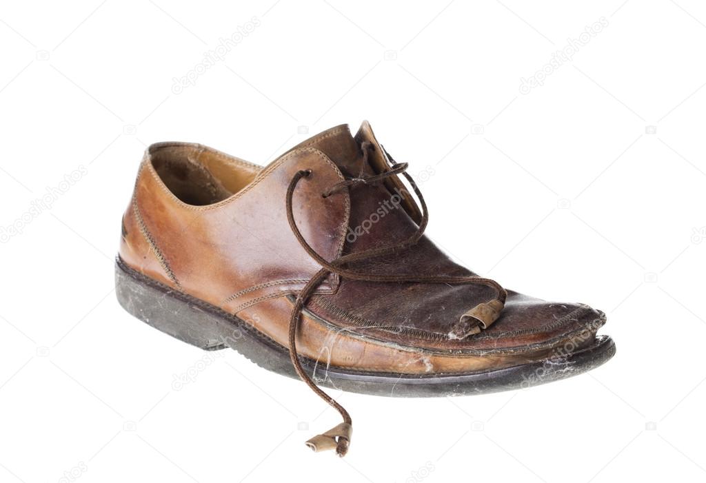 Old brown shoe.