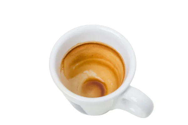 Leeg en vuile espresso-kopje. — Stockfoto