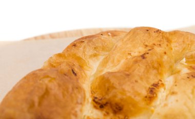 Kek bir peynir ile doldurulmuş.