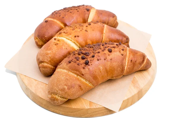 Delicious french croissants for breakfast. — Stock Photo, Image