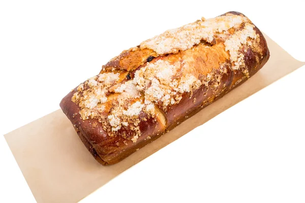 Gevrek şeker ile lezzetli pasta.