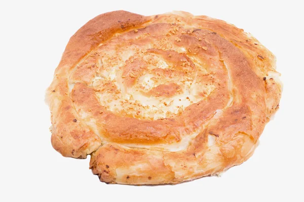 Tort de puf cu brânză cheag . — Fotografie, imagine de stoc