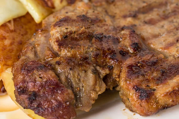 Steak babi panggang yang lezat . — Stok Foto