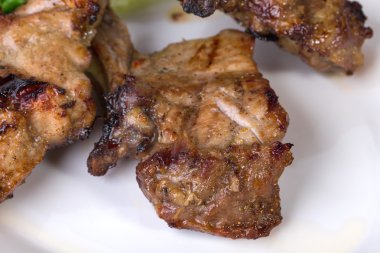 Lezzetli ızgara domuz eti.