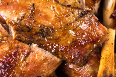 Lezzetli fırında kuzu eti.