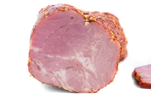 Delicioso jamón de cerdo ahumado con especias . —  Fotos de Stock
