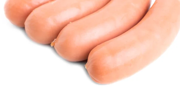 Four delicious sausages. — Stock Photo, Image