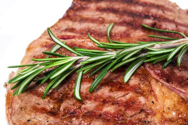 Biberiye grup ile lezzetli sığır eti biftek. 