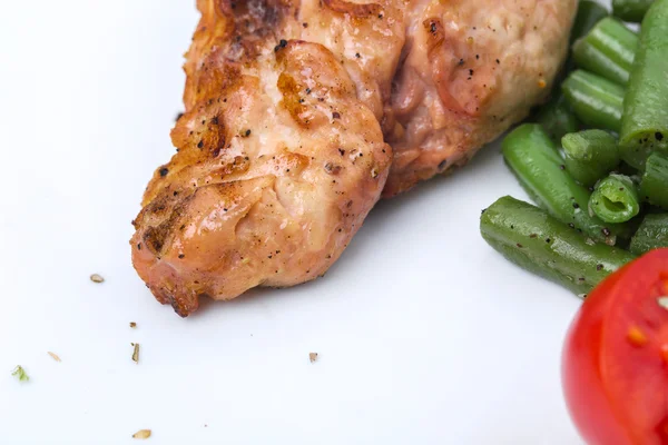 Lezzetli kızarmış domuz filetosu.