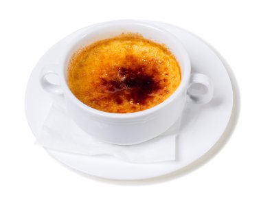 Geleneksel keşfetmesine krem brulee.