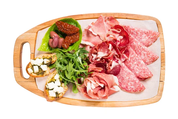 Antipasto toscana tradicional platter . — Fotografia de Stock