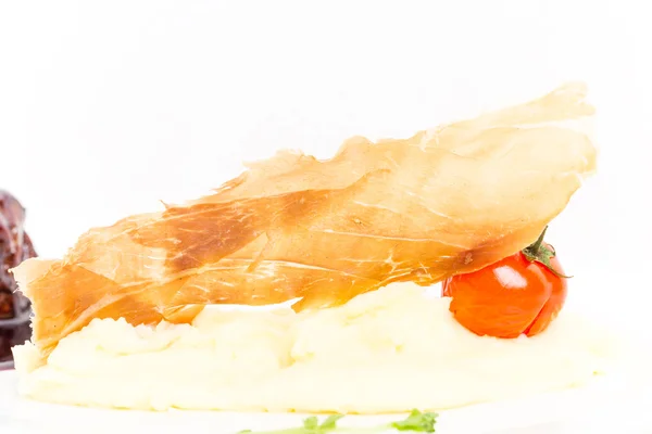 Ямон иберико с картофельным пюре . — стоковое фото