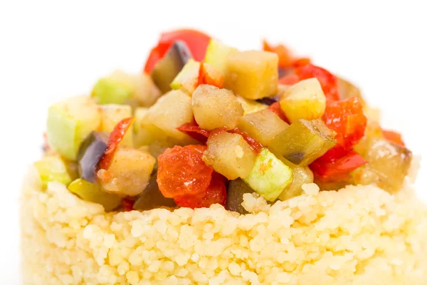 Bubur couscous dengan sayuran panggang . — Stok Foto