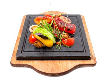 Meksika sığır eti biftek ızgara sebzeli.