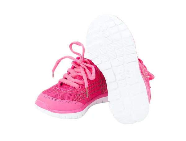 Розовая обувь для девочек . — стоковое фото