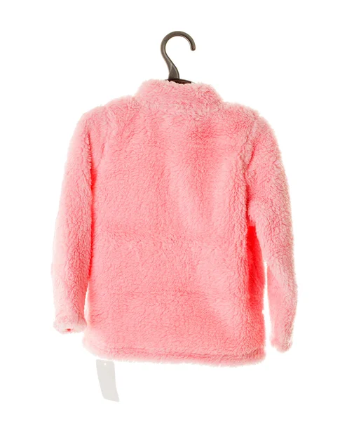 여자를 위한 분홍색 가짜 모피 재킷. — 스톡 사진