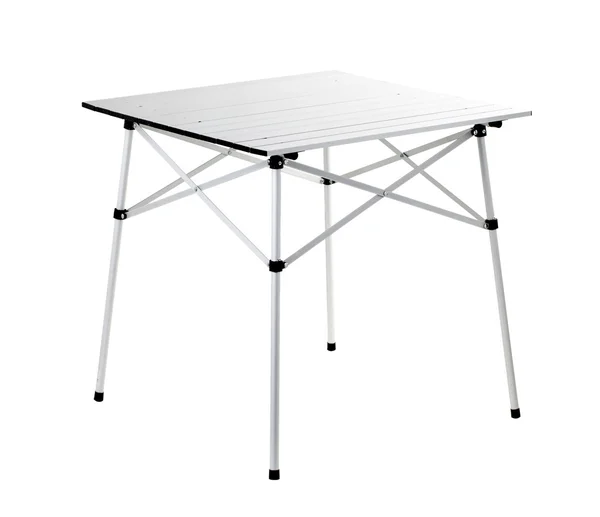 Metal folding table. — Stock Photo, Image