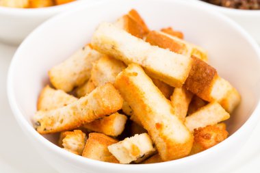 Çeşitli sabit chucks snack.