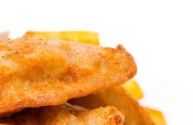 geleneksel İngiliz balık ve cips.