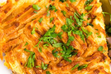 Kuzu forcemeat ile geleneksel çoban pasta..