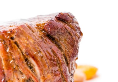 Lezzetli sığır eti biftek demiglas sos.