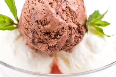 Lezzetli dondurma kase karışık.