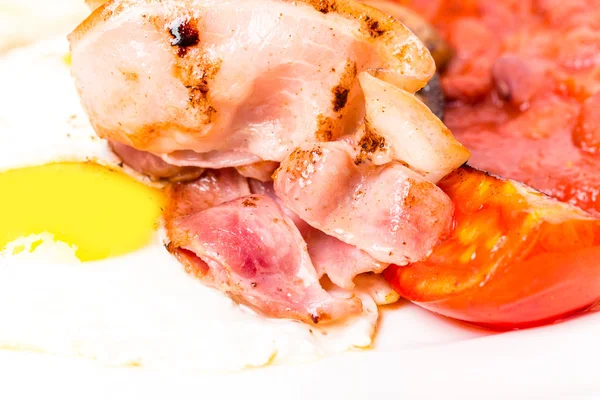 Traditional english breakfast closeup. — Stock Photo, Image