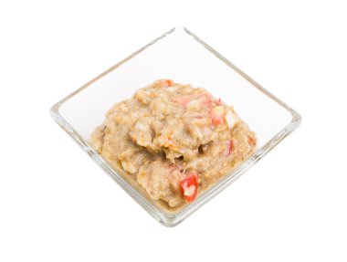 Soğan ve domates püresi patlıcan.