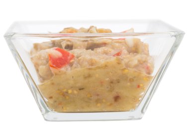 Soğan ve domates püresi patlıcan.